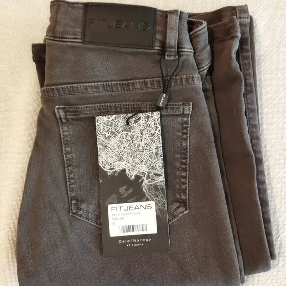 Fitjeans Pastel Flared - Charcoal Size M - Picture 5 of 8